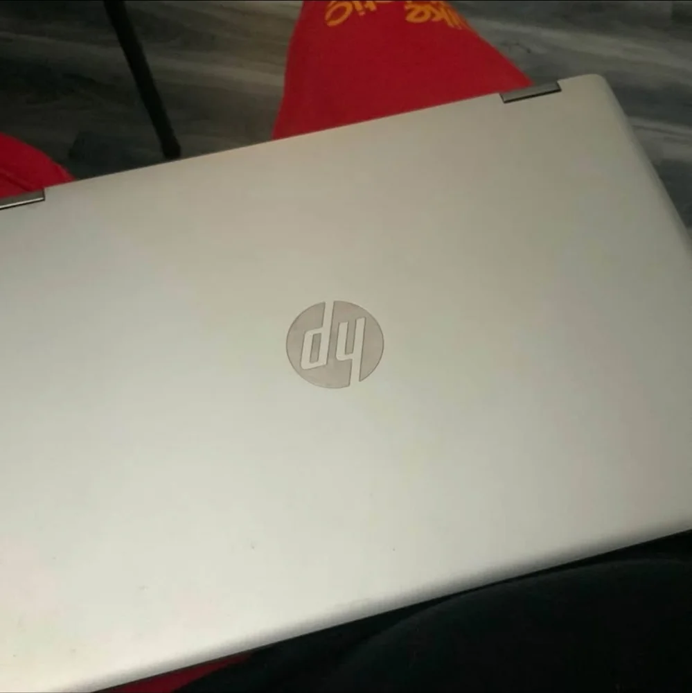 HP Silver and Black Laptop
